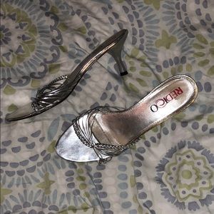 Silver heels